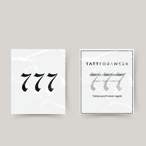 Tatouage temporaire 777