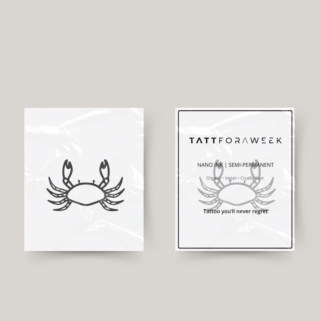 Crabe de tatouage temporaire