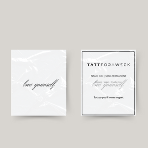 Tatouage temporaire aime-toi