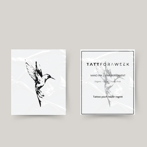 Oiseau de tatouage temporaire