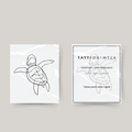 Tortue de tatouage temporaire
