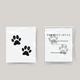 Tatouage temporaire pattes de chien