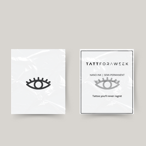 Oeil de tatouage temporaire