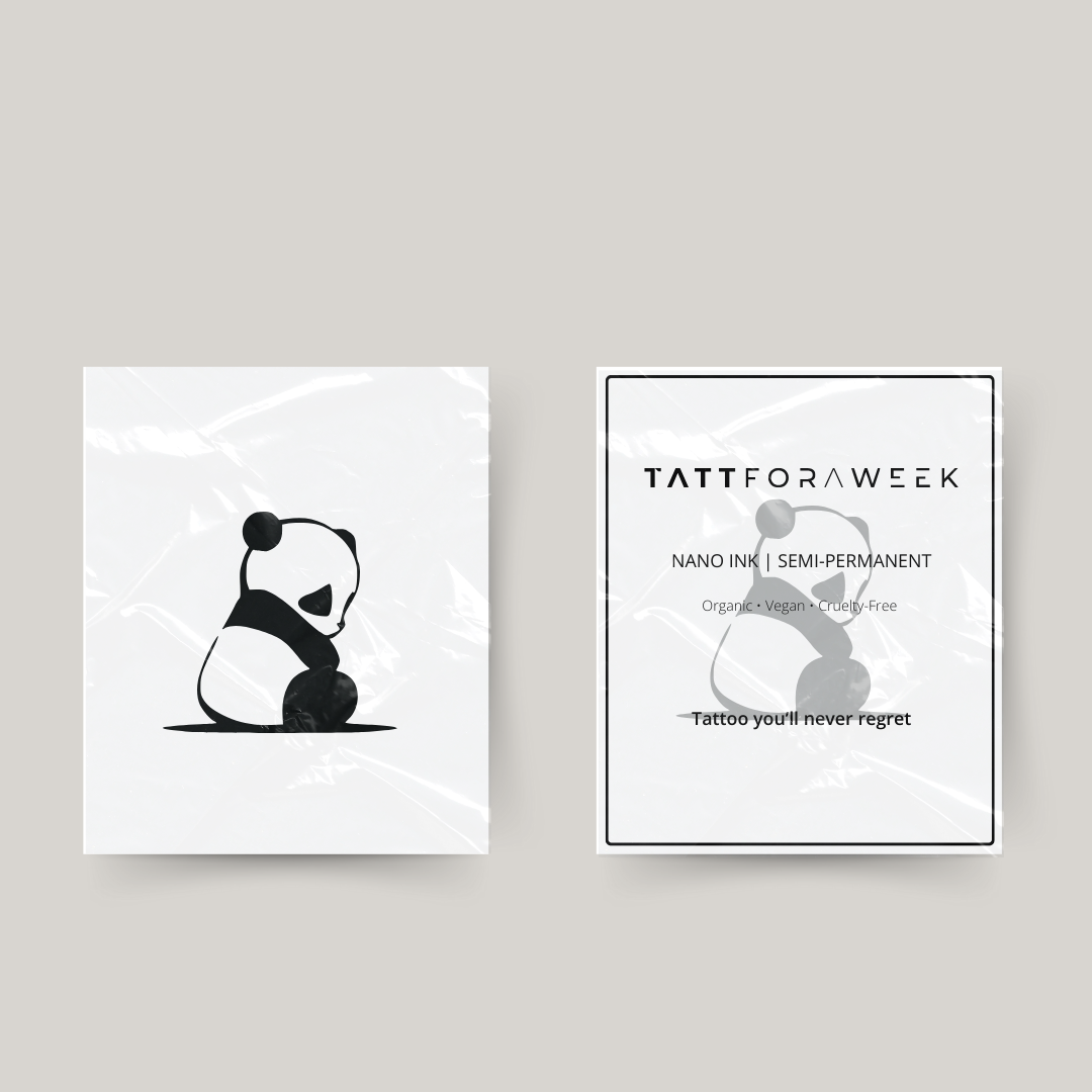 Panda de tatouage temporaire