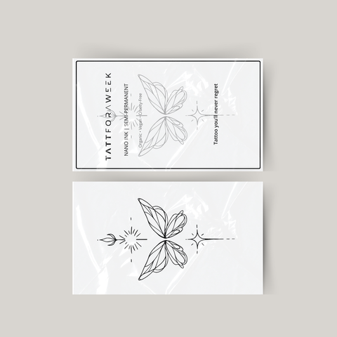 Tatouage temporaire unalome papillon