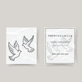 Tatouage temporaire oiseaux volants