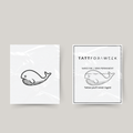 Baleine de tatouage temporaire