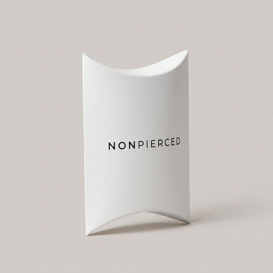 Nep neusring pavé goud in NONPIERCED doosje