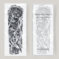 Crâne de manche de tatouage Nep