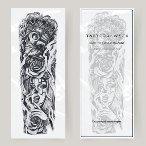 Crâne de manche de tatouage Nep