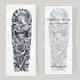 Liberté des manches de faux tatouage