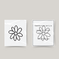 Fleur de tatouage temporaire