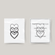 Tatouage temporaire trois coeurs