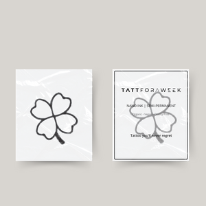 Tatouage temporaire trèfle à quatre feuilles