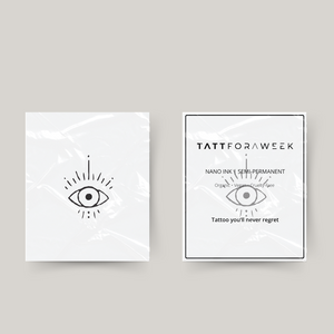 Yeux de tatouage temporaire