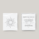 Tatouage temporaire soleil brillant