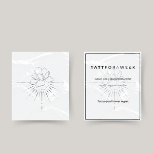 Tatouage temporaire rayons de soleil et fleur