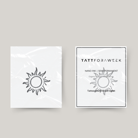 Soleil de tatouage temporaire